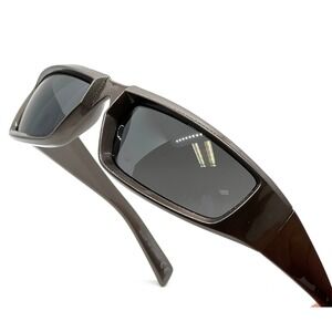 Sunglasses Gray Frame Sports Small Black Lens Driving Outdoor Style Gafas Lentes